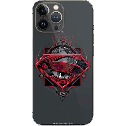DC Comics Superman Grey Eye Collage iPhone 13 Pro Max Skin